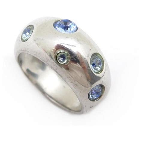 bague yves saint laurent argent femme